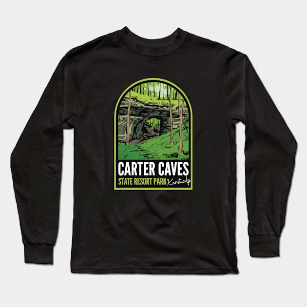 Carter Caves State Park KY Long Sleeve T-Shirt by HalpinDesign